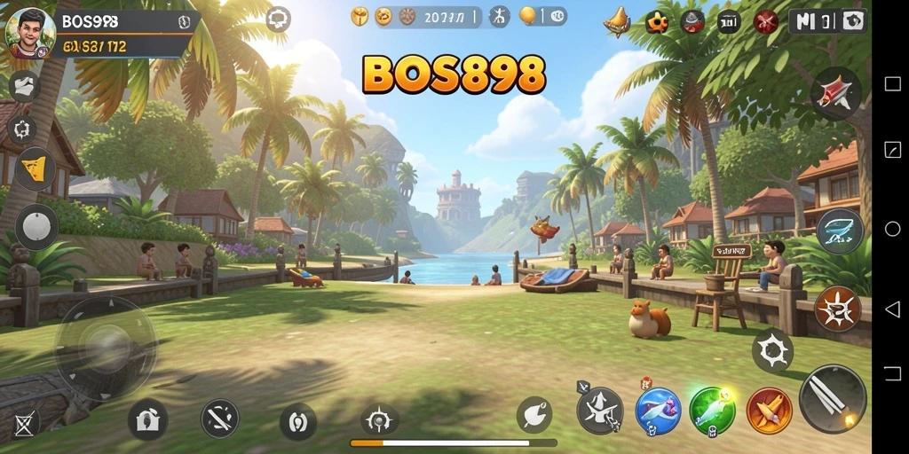 Gameplay BOS898 yang menampilkan kemajuan kerajaan yang menarik.