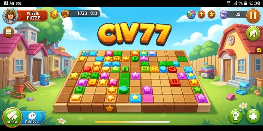 Tampilan gameplay CV777 dengan berbagai teka-teki menarik.
