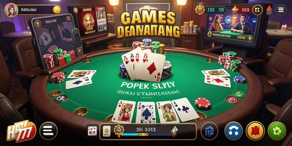 Tampilan gameplay seru di HP777 dengan pemain aktif.