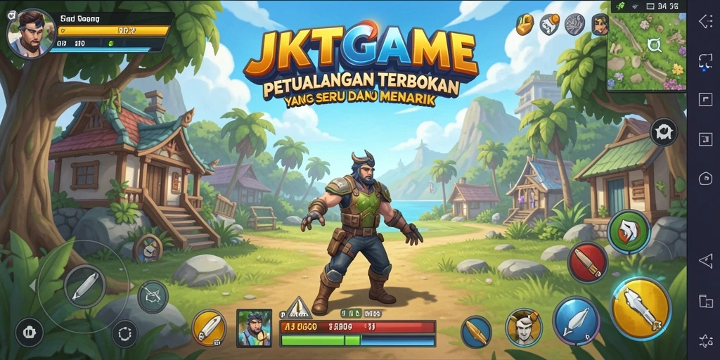 Screenshot gameplay JKTGAME menampilkan petualangan yang mendebarkan.