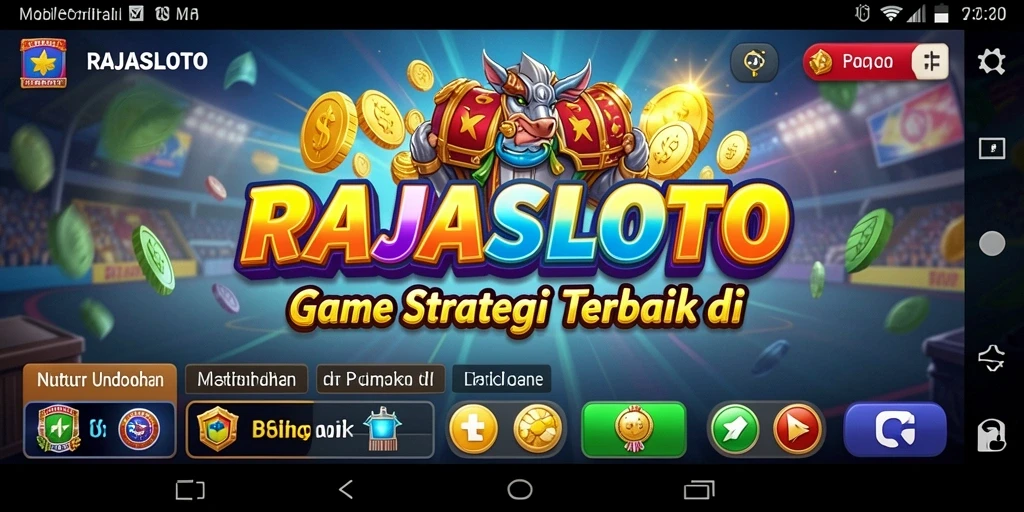 Gambaran menarik gameplay strategis RAJASLOTO.