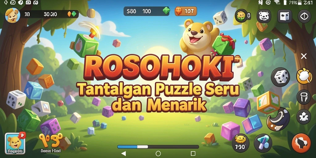 Screenshot gameplay menampilkan tingkat keseruan dan tantangan Puzzle.