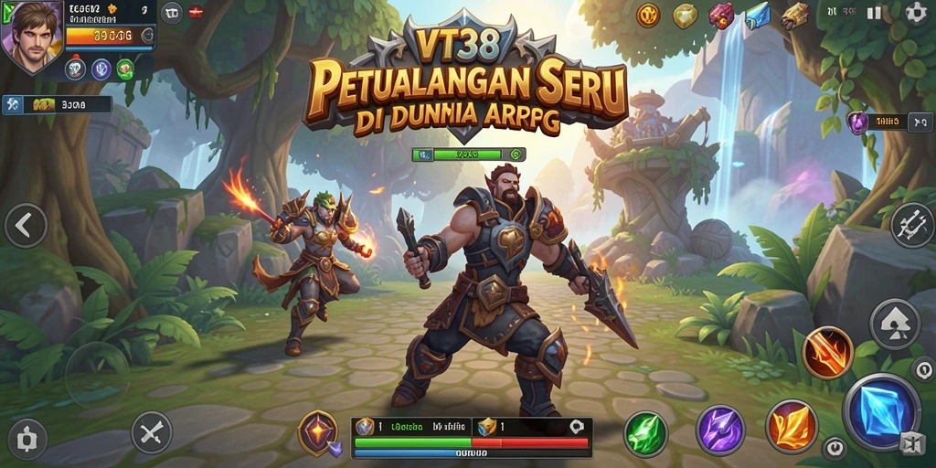Tampilan gameplay seru dalam dunia ARPG penuh aksi.